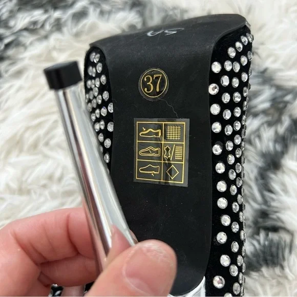 Jeffrey Campbell Rhinestone Slouch Boots - Picture 5 of 12